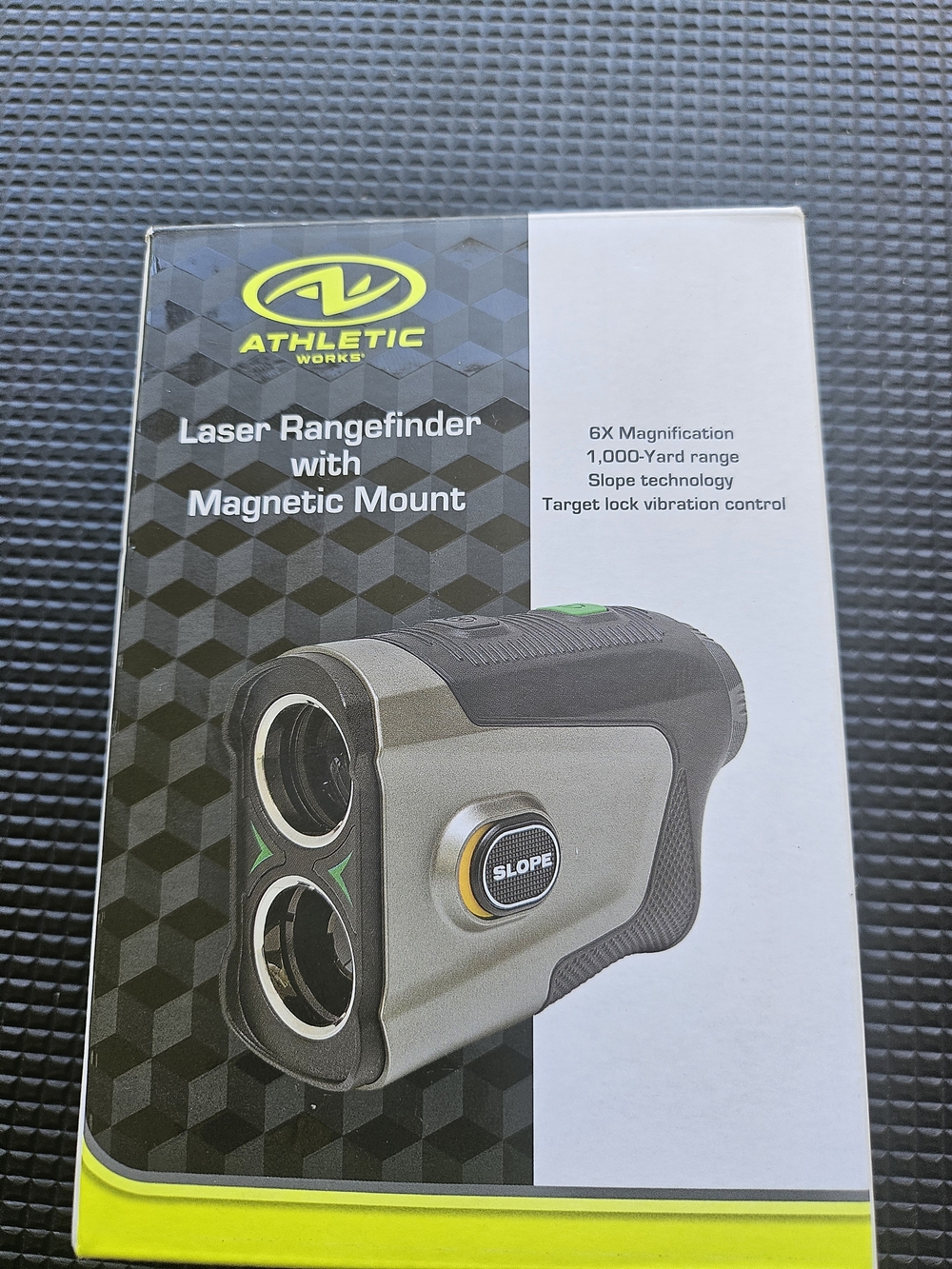Athletic Works Laser Rangefinder with Magnetic Mount - Gray/Black